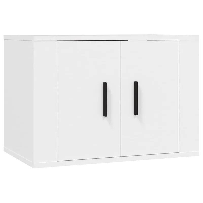 vidaXL Έπιπλο Τηλεόρασης Επιτοίχιο Λευκό 57 x 34,5 x 40 εκ.