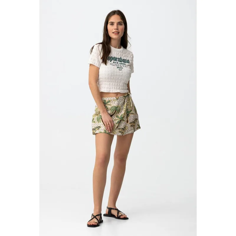 Σορτς skort υφασμάτινο κορίτσι Tiffosi-10065925-831-Beige
