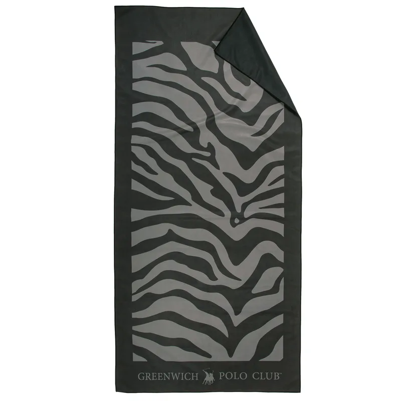 Greenwich polo club πετσετα θαλασσησ 80χ170 essential 5204 black, grey