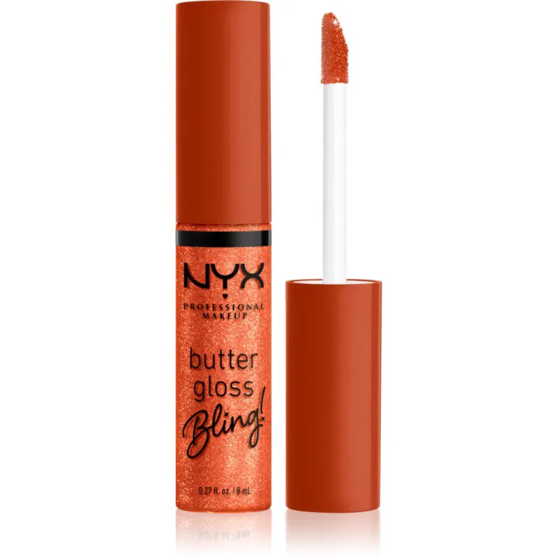 NYX Professional Makeup Butter Gloss Bling λιπ γκλος αστραφτερό απόχρωση 06 Shimmer Down 8 ml