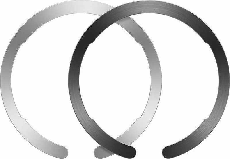 ESR HaloLock MagSafe Universal Magnetic Ring - Αυτοκόλλητος Μαγνητικός Δακτύλιος MagSafe - 2 Τεμάχια - Black / Silver (4894240111130)