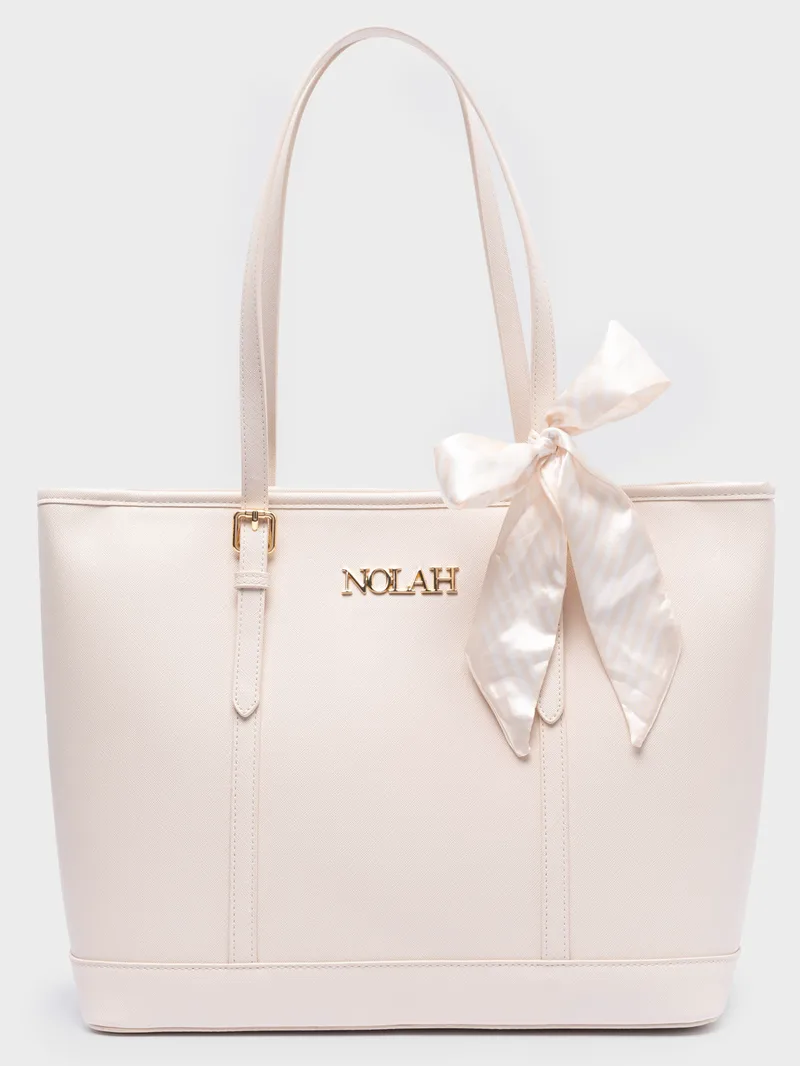 NOLAH ΓΥΝΑΙΚΕΙΑ ΤΣΑΝΤΑ ΩΜΟΥ ELLA IVORY LIGHT GOLD