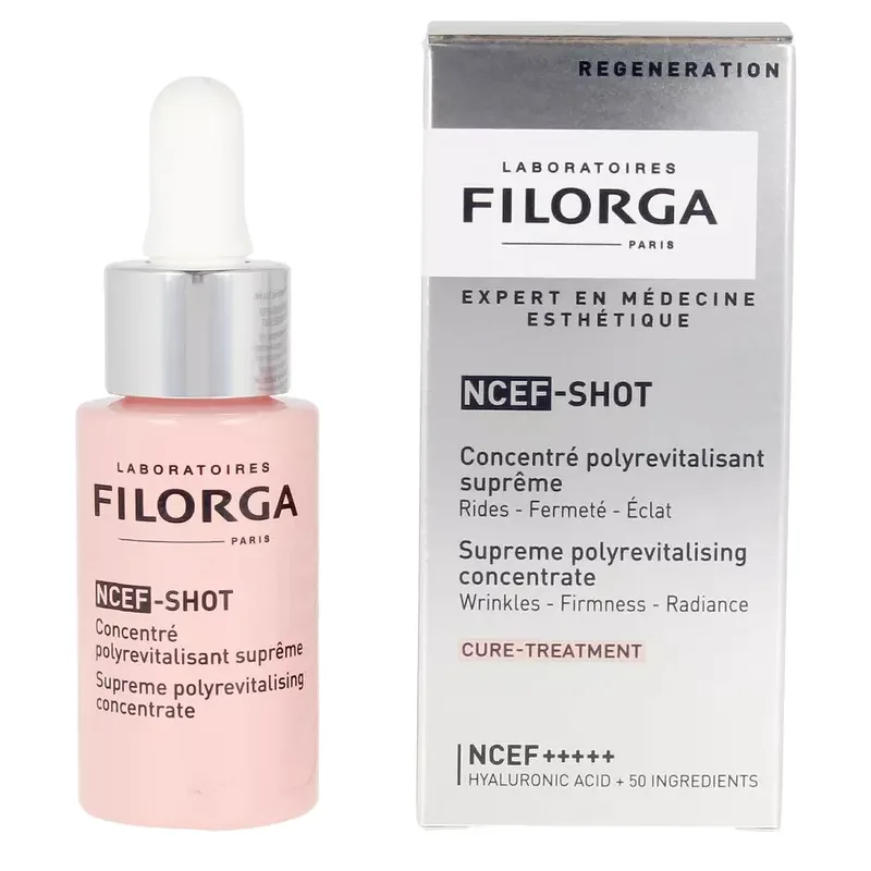 Filorga NCEF-Shot Supreme Polyrevitalisint Concentrate Cure Treatment Serum Αντιγηραντικός Ορός Προσώπου Πολλαπλής Δράσης 15ml