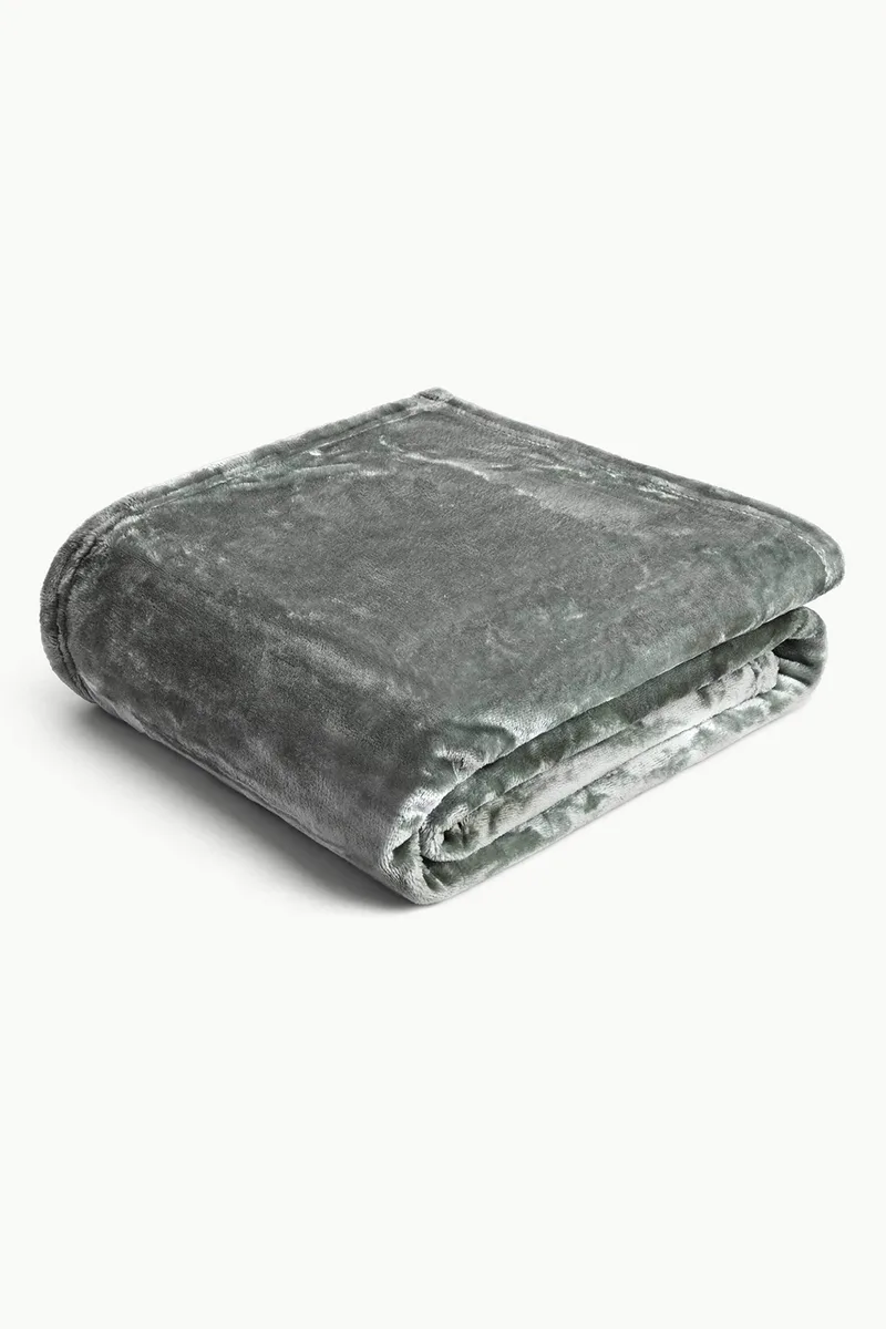 Coincasa ριχτάρι πολυθρόνας μονόχρωμο 200 x 150 cm - 006802518 Γκρι