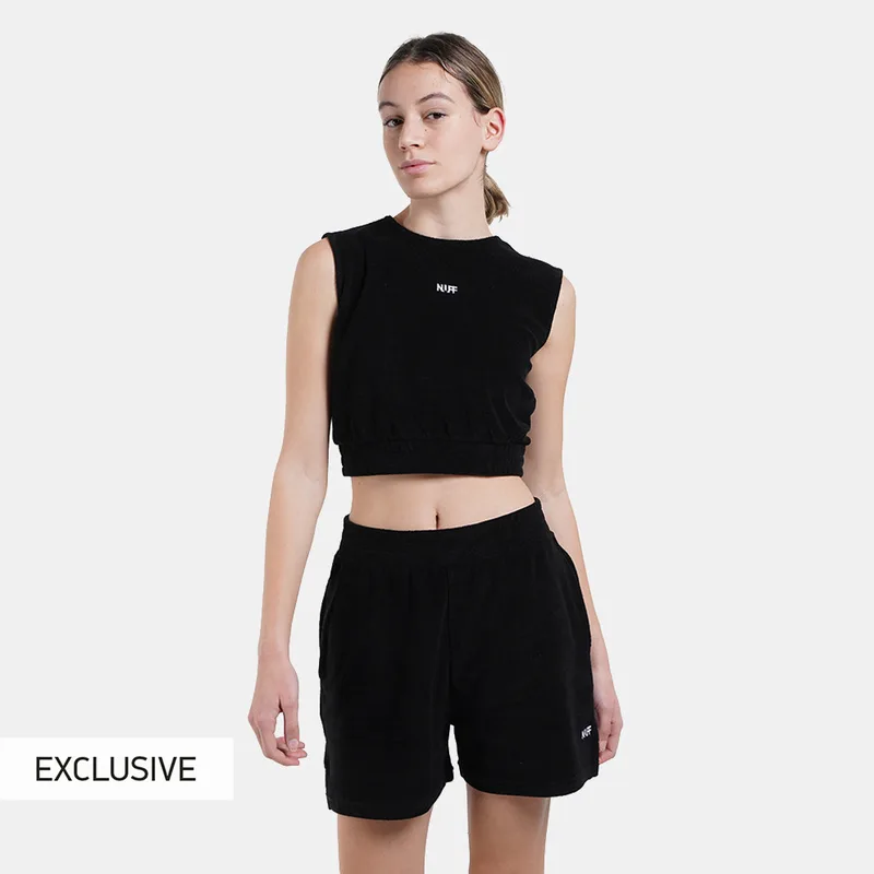 Nuff Γυναικείο Cropped Αμάνικο T-Shirt (9000100553_1469)
