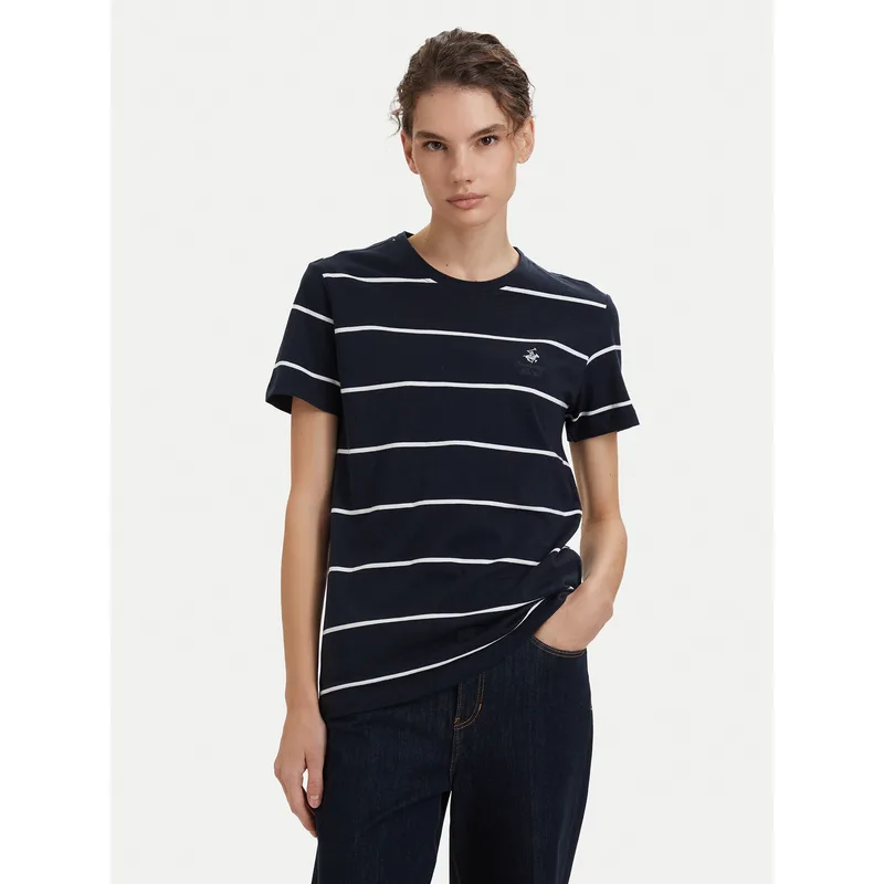 Beverly Hills Polo Club T-Shirt P-SS26W-TS0162 Σκούρο μπλε Regular Fit