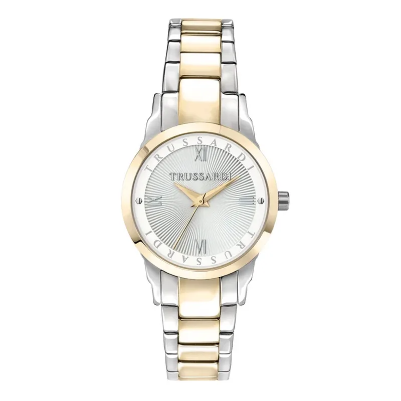 TRUSSARDI T-Bent Two Tone Stainless Steel Bracelet R2453141503
