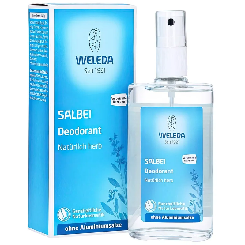 Weleda Sage Deodorant Spray Αποσμητικό Φασκόμηλου για Φρεσκάδα με Άρωμα Βοτάνων Ιδανικό για Άντρες και Γυναίκες 100ml