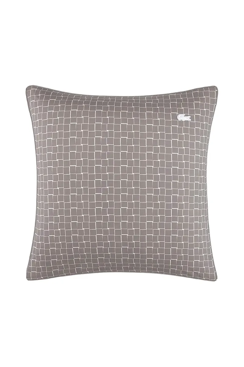 Βαμβακερή μαξιλαροθήκη Lacoste L BLOCK Greige 65 x 65 cm