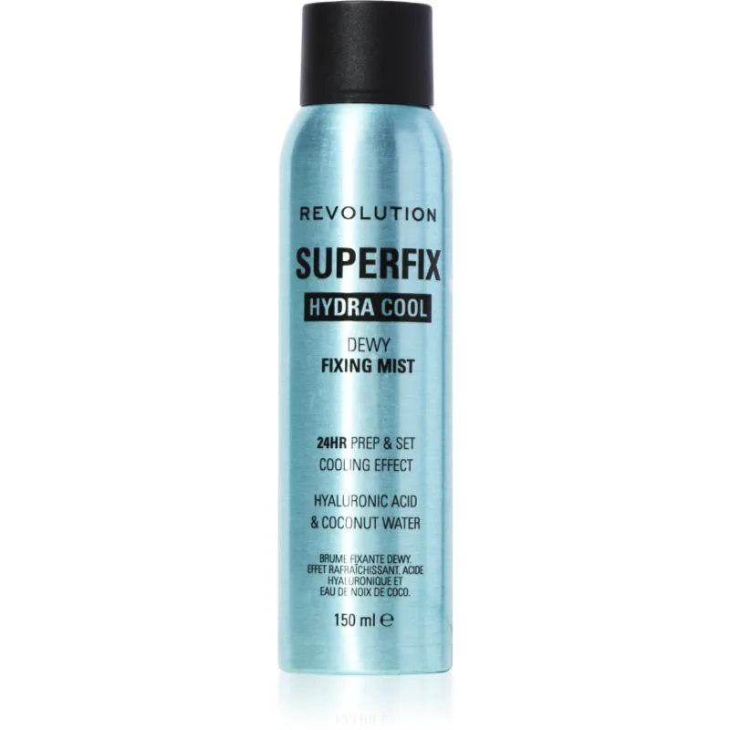 Revolution Superfix Hydra Cool σταθεροποιητικό σπρέι για μεικ απ με ενυδατικό αποτέλεσμα 150 ml