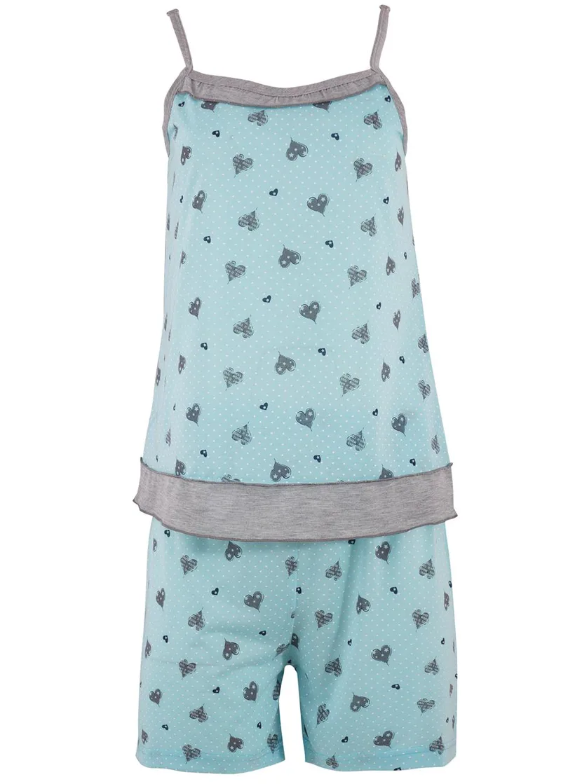 Γυναικείο B.doll λεπτή ράντα print-hearts. Girly style ΤΥΡΚΟΥΑΖ