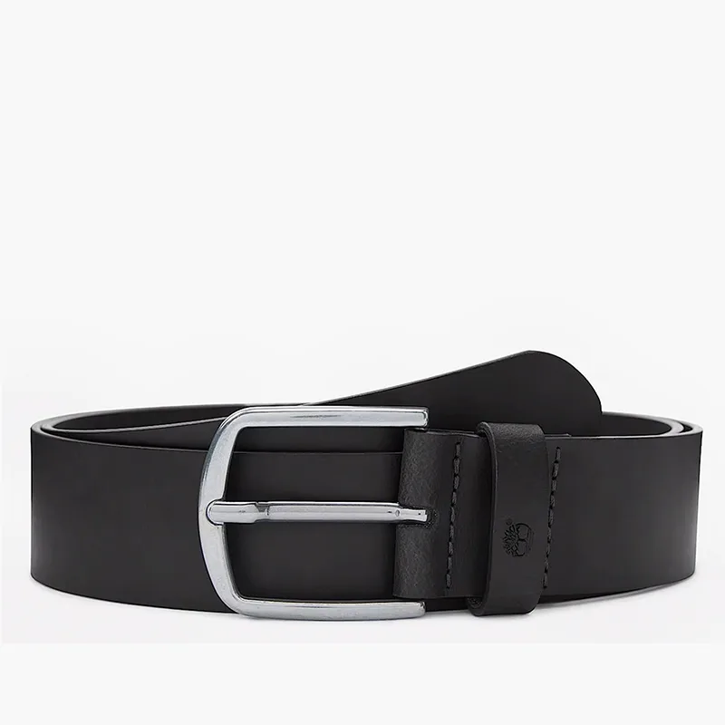 TIMBERLAND Bluff Point Leather Belt TB0A5NHS0011 BLACK