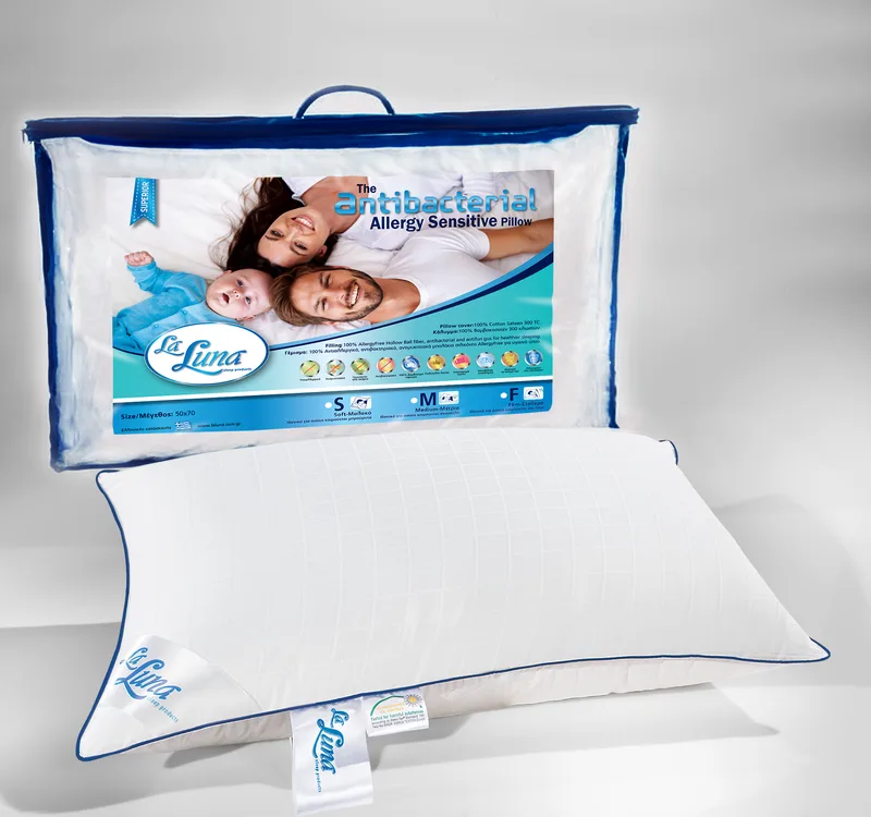 Μαξιλάρι ύπνου (50X70) THE ANTIBACTERIAL MEDIUM PILLOW, LA LUNA