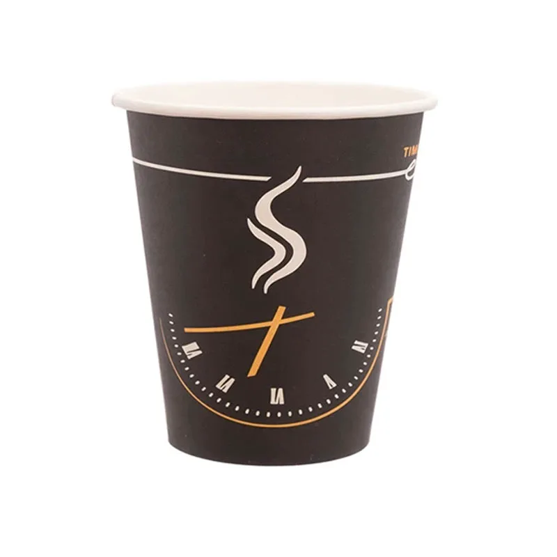 Χάρτινα ποτήρια μαύρα 8 Oz - 260ml Enjoy - 50 τεμάχια