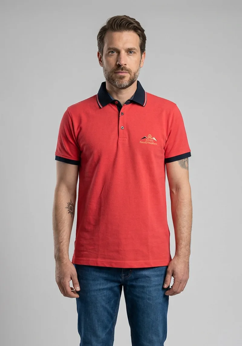 Monte Napoleone Polo Piqué - 2750 5365 Watermelon