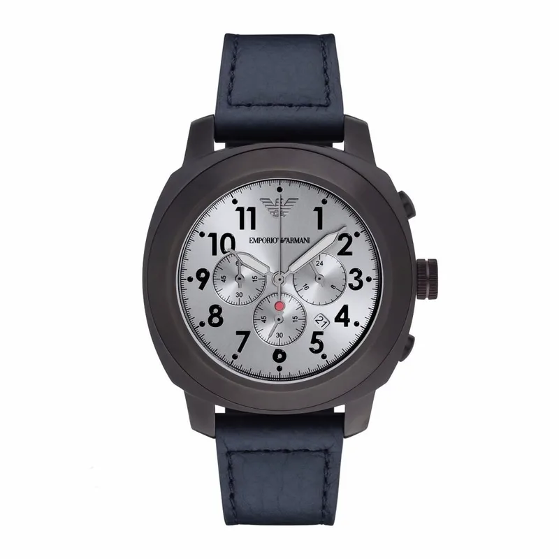 EMPORIO ARMANI Delta Blue Leather Chronograph AR6086