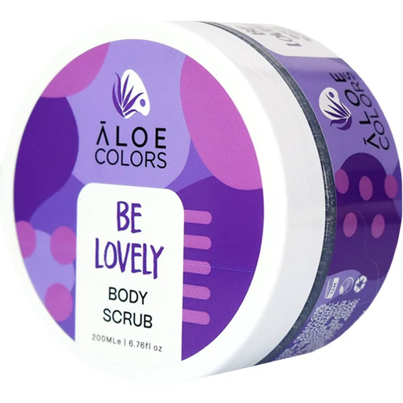 Aloe Colors Be Lovely Body Scrub Απολεπιστικό Σώματος με Βιολογική Αλόη & Βιταμίνες 200ml