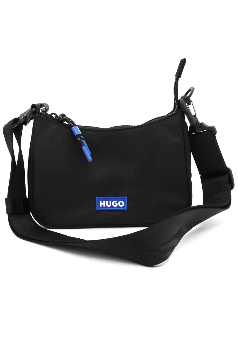 HUGO BLUE ΤΣΑΝΤΑ CROSSOBODY VYTAL 2.0_HOBO ΜΑΥΡΟ