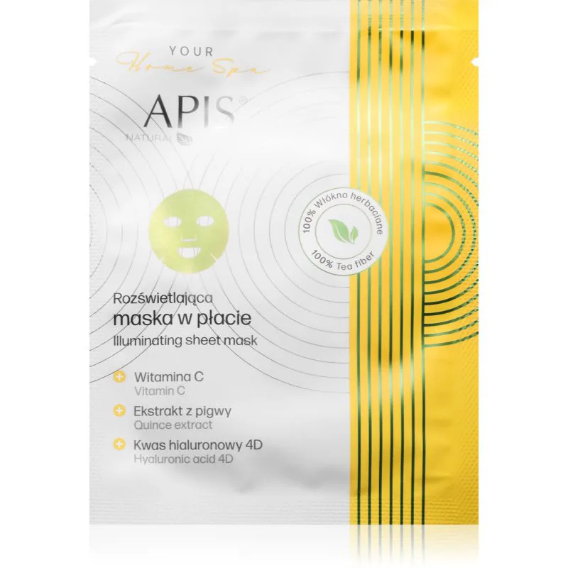 Apis Natural Cosmetics Home Spa λαμπρυντική μάσκα για το πρόσωπο 20 γρ