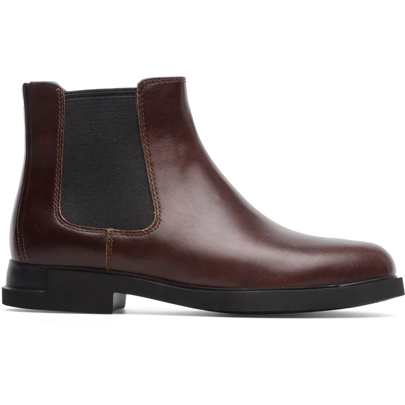 CAMPER Iman - Μποτάκια Για Γυναικεία - Καφέ, Μέγεθος 42, Smooth leather