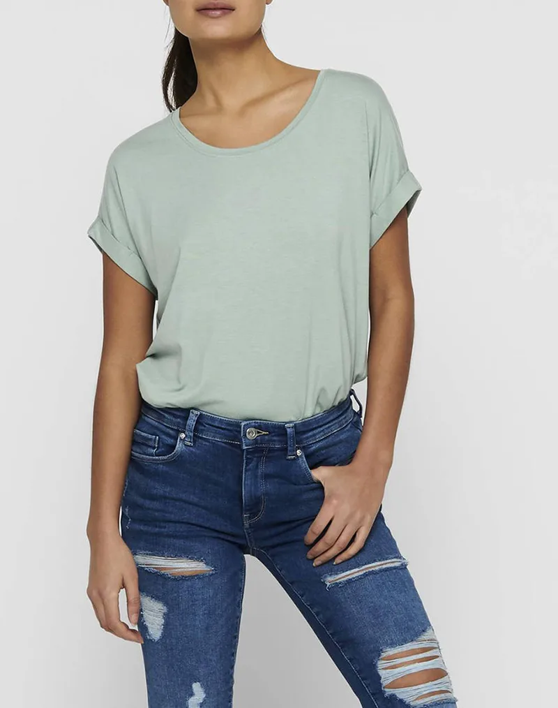 ONLY ONLMOSTER S/S O-NECK TOP NOOS JRS 15106662-Jadeite MintGreen