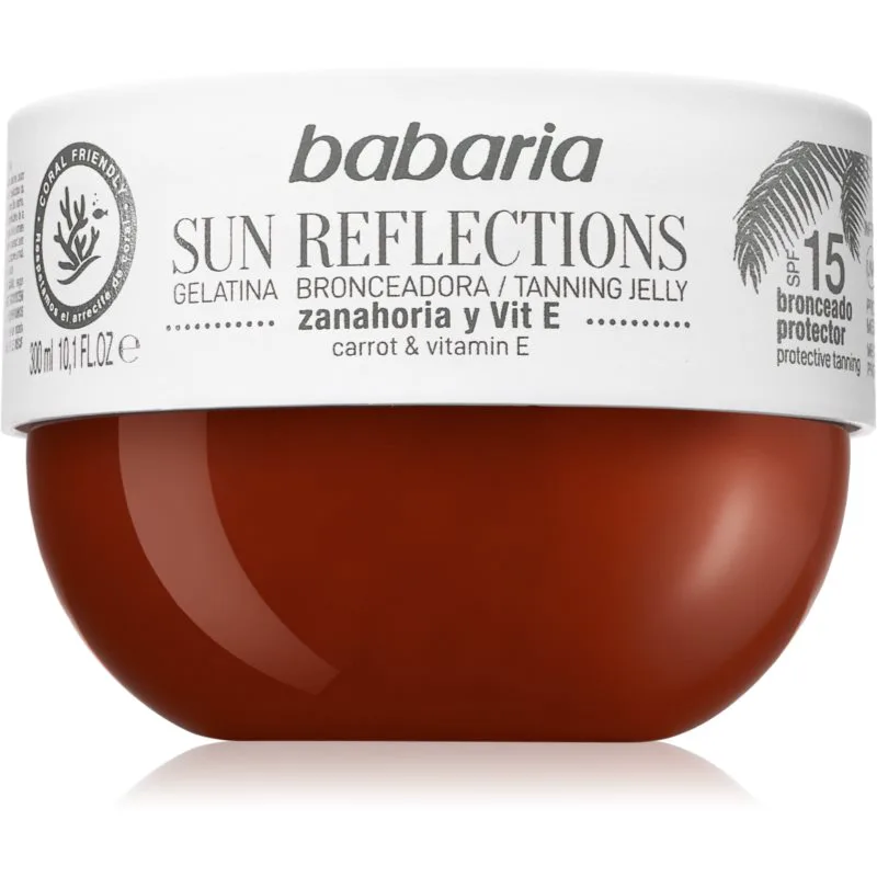 Babaria Tanning Jelly Sun Reflections προστατευτικό τζελ SPF 15 300 ml