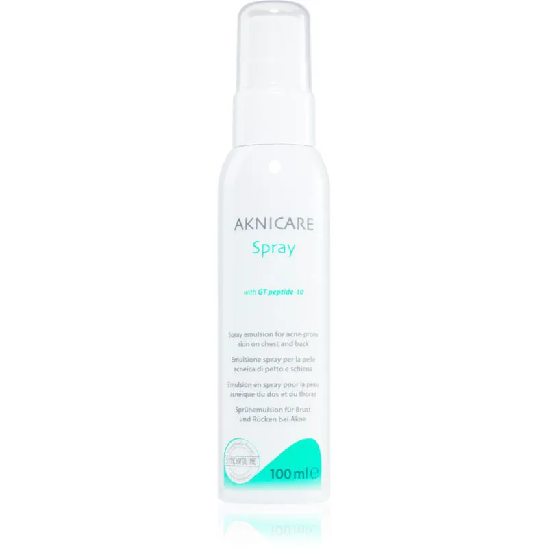 Synchroline Aknicare CB γαλάκτωμα σε σπρέι για μείωση της ακμής στο στήθος και την πλάτη 100 ml