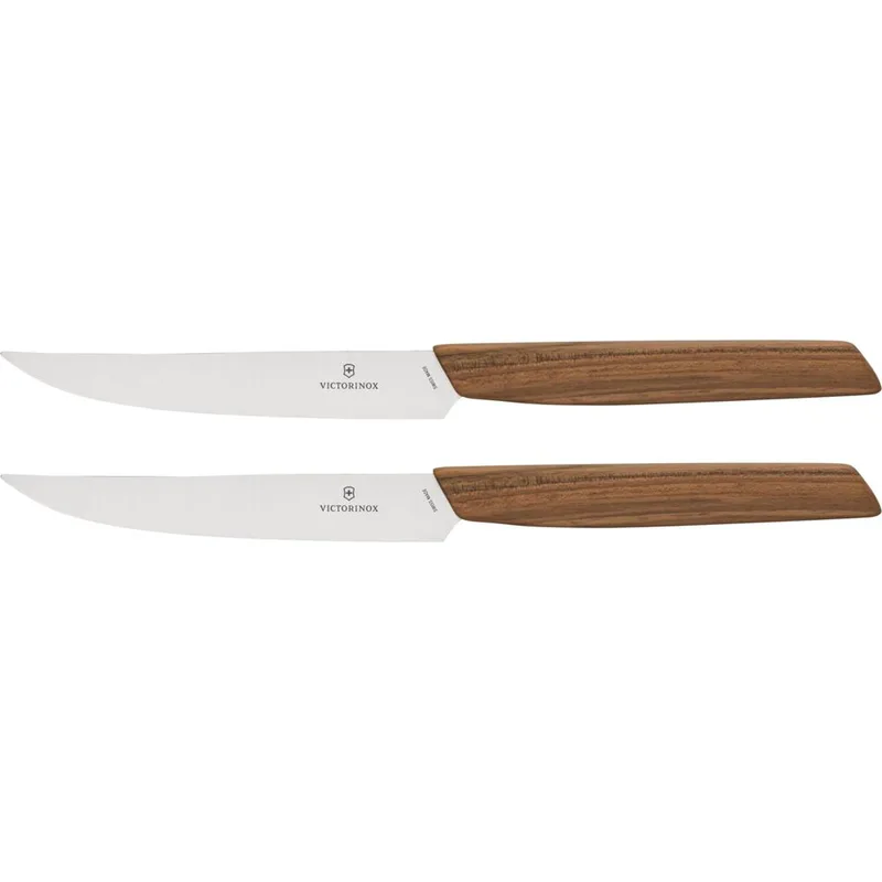 Victorinox Swiss Modern Σετ Μαχαιριών Στεϊκ 2 τεμάχια με Ξύλο Καρυδιάς
