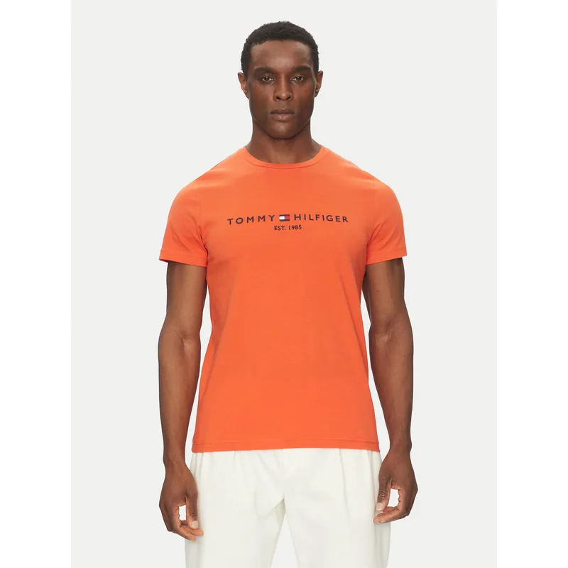 Tommy Hilfiger T-Shirt Logo MW0MW11797 Πορτοκαλί Regular Fit
