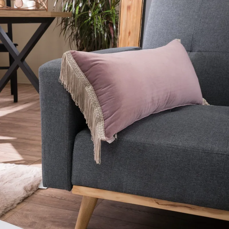 Διακοσμητικό Μαξιλάρι 30X60 Teoran Velvet 12 Με κρόσι (30x60)