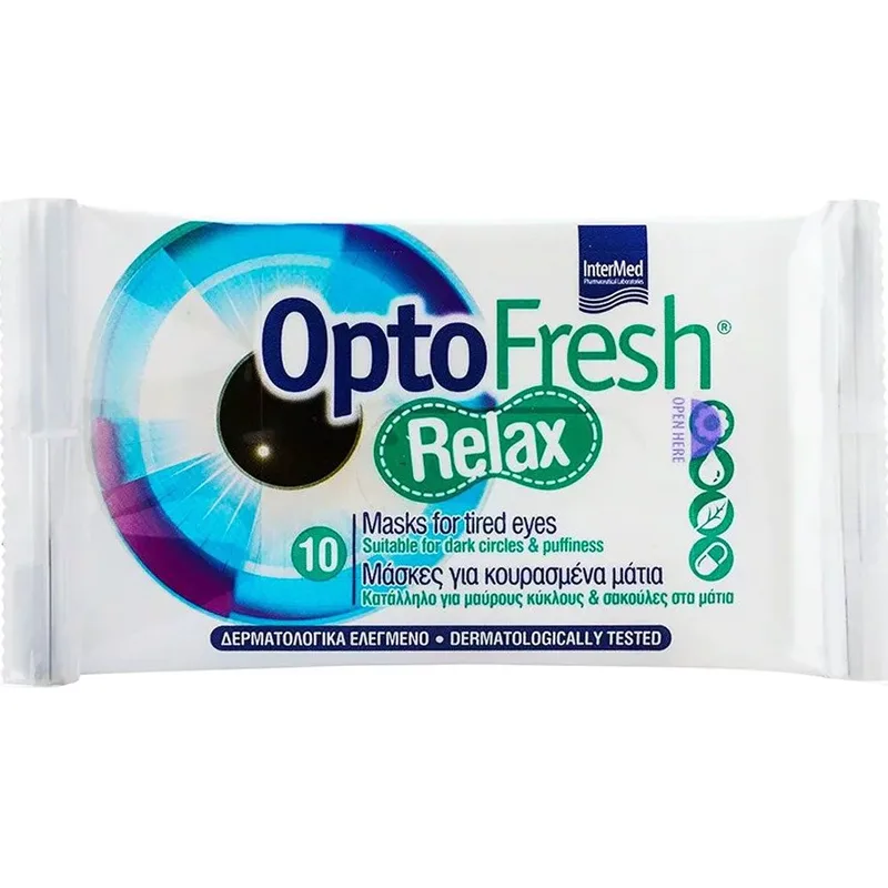 Intermed Optofresh Relax Μάσκες για Κουρασμένα Μάτια Κατάλληλες & για Μαύρους Κύκλους & Σακούλες 10 Τεμάχια