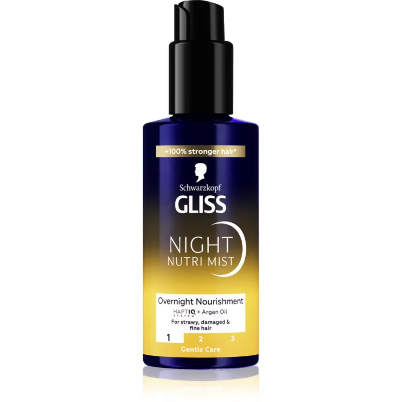 Schwarzkopf Gliss Oil Nutritive σπρέι για τα μαλλιά νύχτας Night Nutri Mist 100 ml