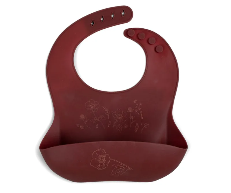 Filibabba Silicone Bib with print - Baked Apple