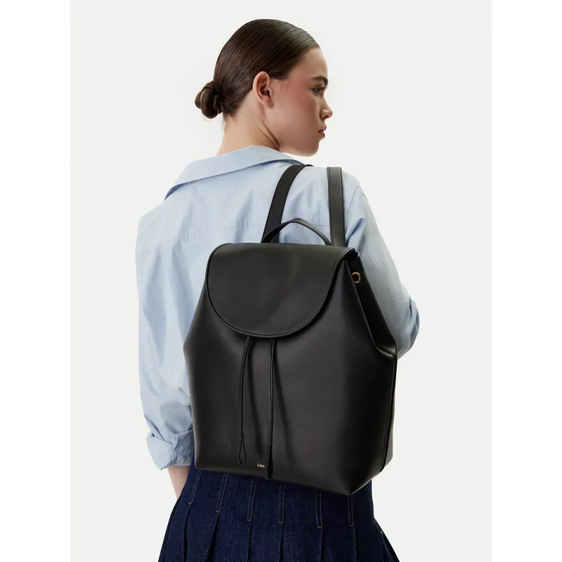 Σακίδιο Calvin Klein Foil Logo Large Flap Backpack LV04F3505G Μαύρο