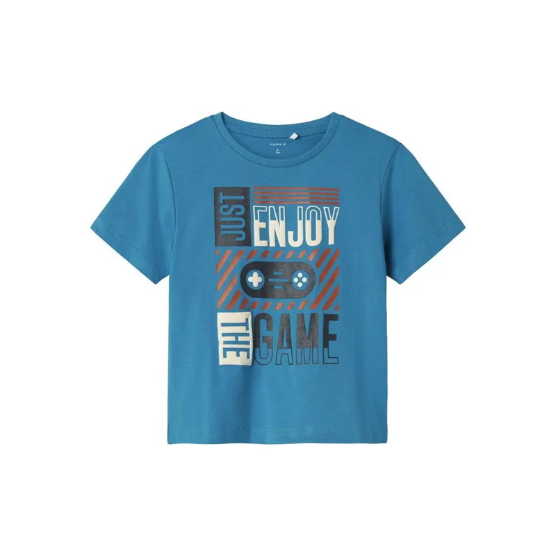 Μπλούζα μακό αγόρι name it-13238137-Fjord Blue