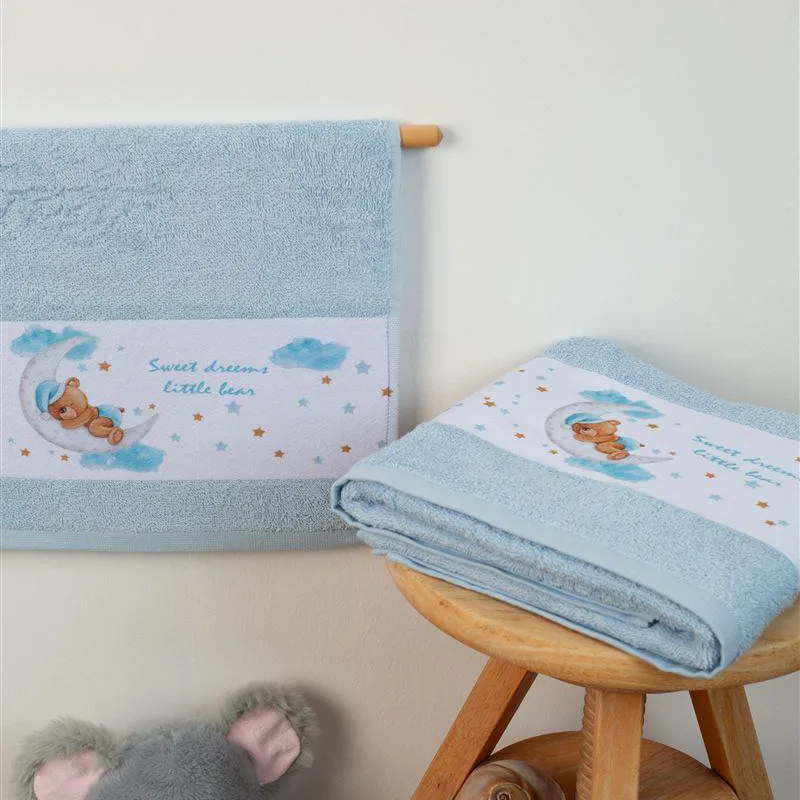 Παιδικές Πετσέτες Σετ 2τμχ Dimcol Sweet Dreams 551 Blue
