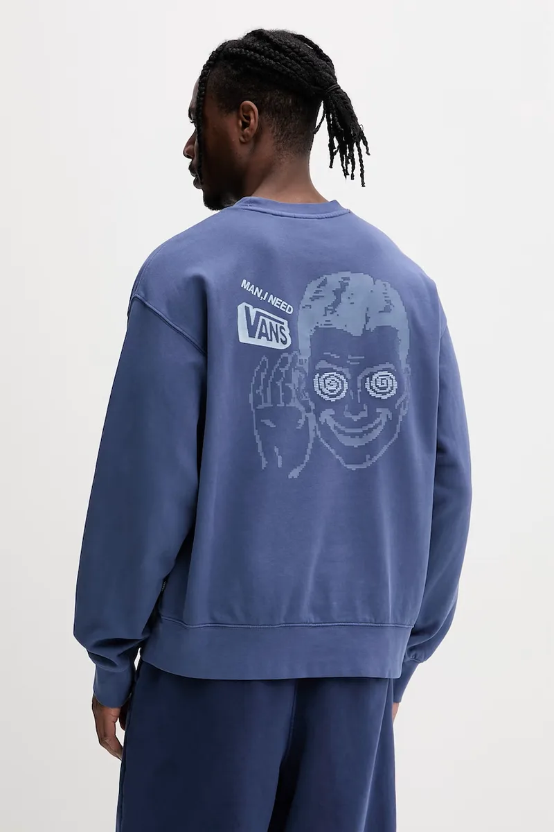 Vans Μπλούζα oversize Ανδρική με βαμβάκι