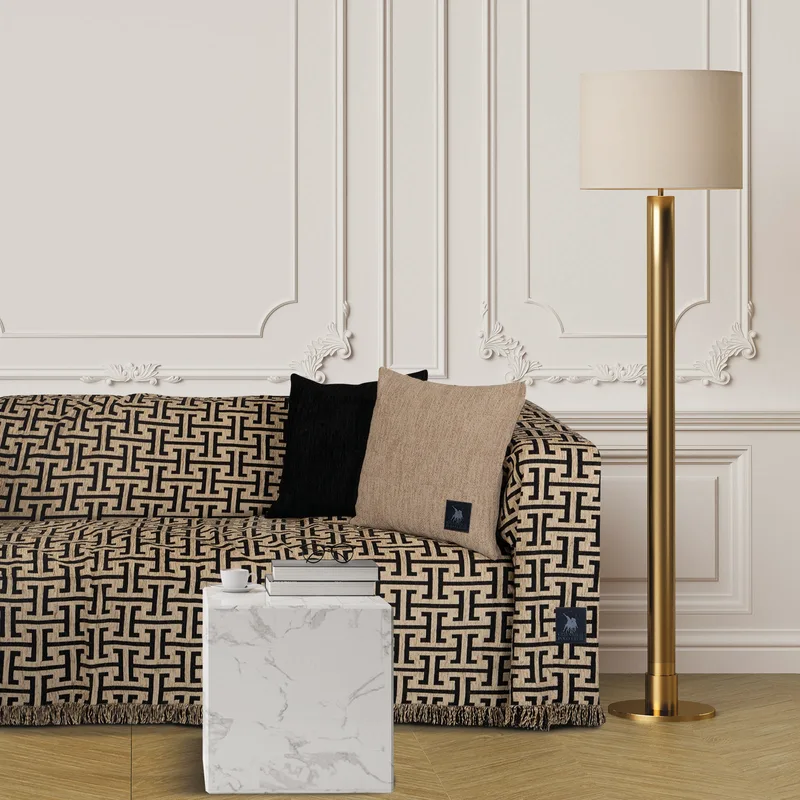 Ριχτάρι Chenille Διθέσιος 180x250εκ. Essential 3932 Μαύρο-Μπεζ Greenwich Polo Club (Χρώμα: Μαύρο, Ύφασμα: 70% Ακρυλικό Σενίλ-20% Βαμβάκι-10% Polyester) - Greenwich Polo Club - 206182503932
