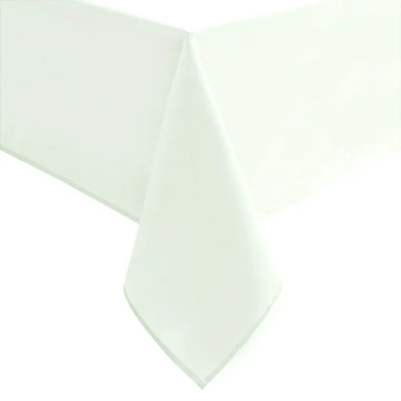 Τραπεζομάντηλο 140x140εκ. Polyester Plain Line Λευκό (Σετ 6 Τεμάχια) (Ύφασμα: Polyester, Χρώμα: Λευκό) - OEM - 520184712453