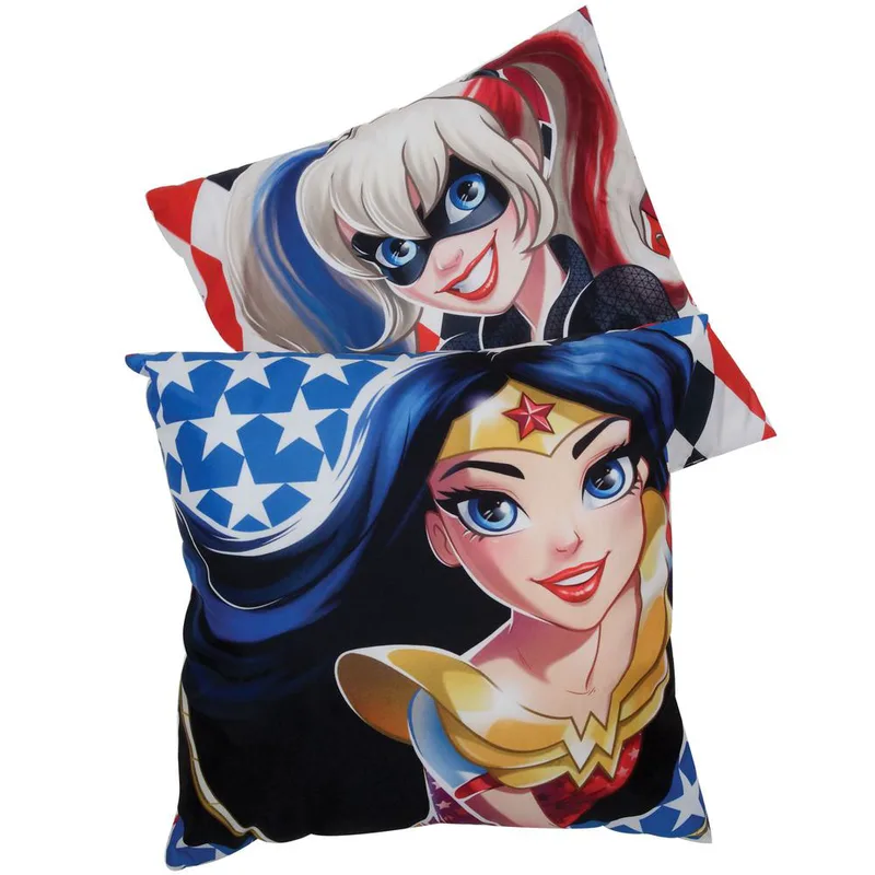 Μαξιλάρι Διακοσμητικό Polyester 40x40εκ. Super Hero Gilrs 5504 DC (Ύφασμα: Polyester, Χρώμα: Μπλε) - DC - 533404005504