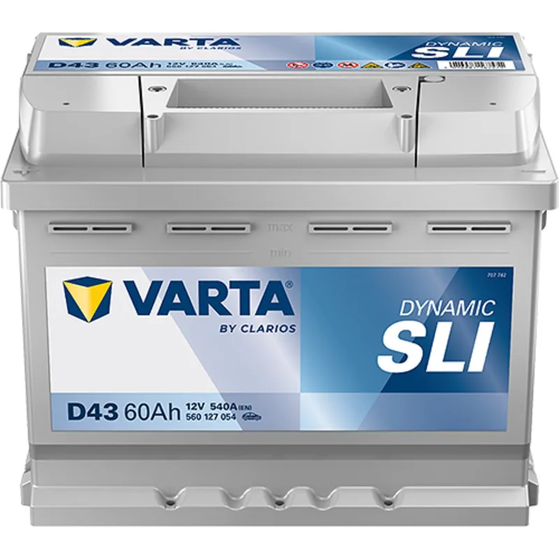 Μπαταρία Αυτοκινήτου VARTA Dynamic SLI D43 12V 60Ah 540A (EN)
