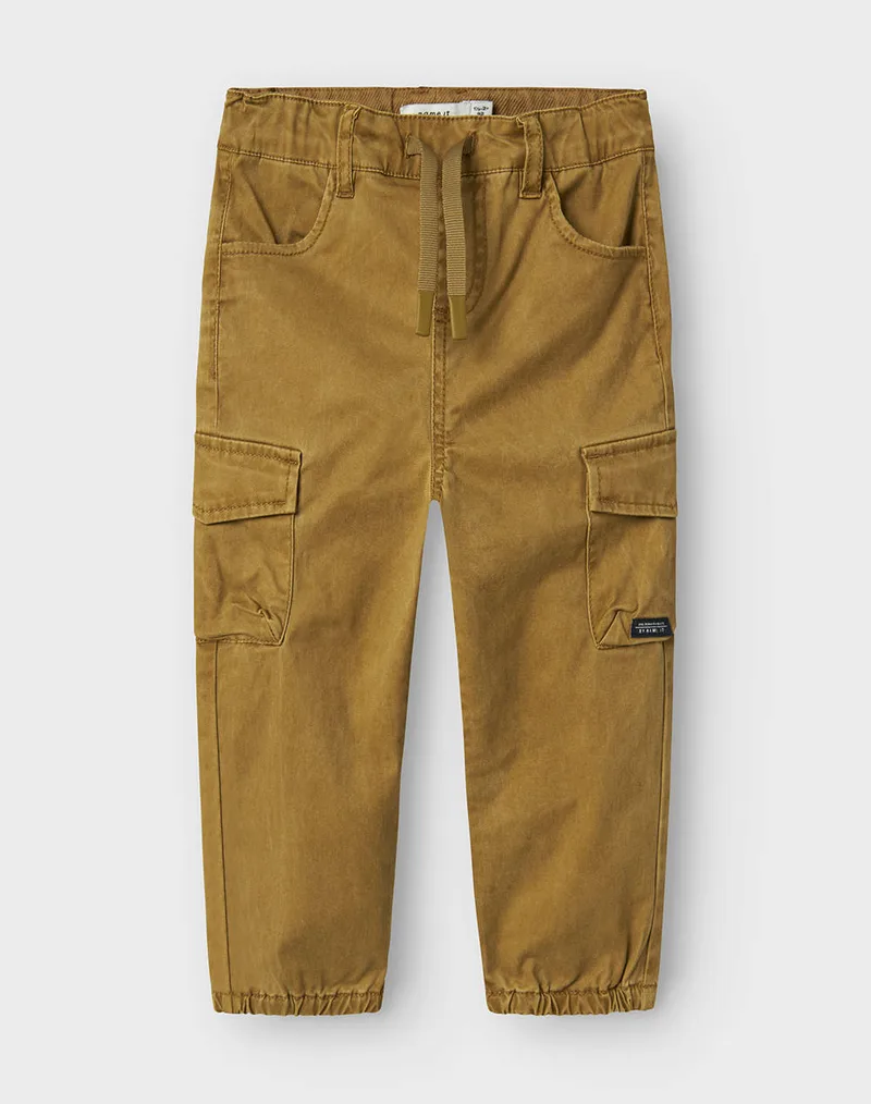 NAME IT NMMBEN CARGO R TWI PANT 1771-HI NOOS 13212620-Dull Χρυσό Tan