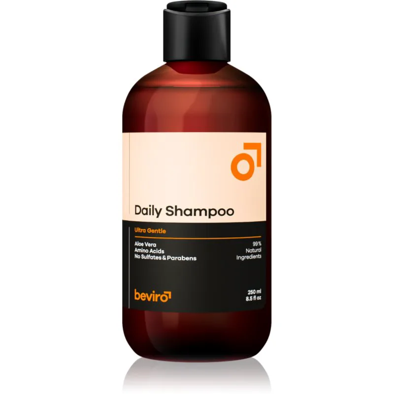 Beviro Daily Shampoo Ultra Gentle σαμπουάν για άνδρες με αλόη βέρα Ultra Gentle 250 ml