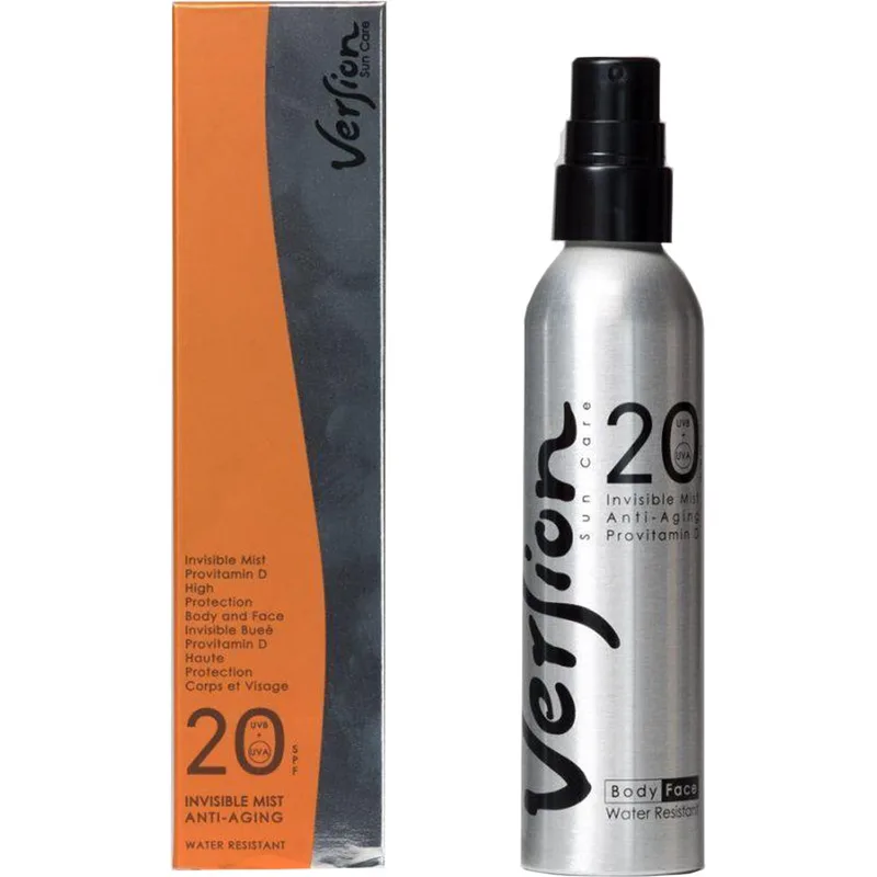 Version Invisible Mist Anti-Aging Spray Spf20 Αόρατο Αντηλιακό Σπρέι Προσώπου & Σώματος Αντιρυτιδικής Δράσης Μεσαίας Προστασίας 200ml