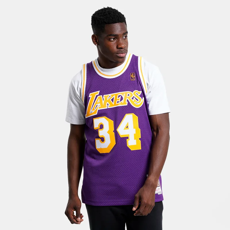 Mitchell & Ness NBA Shaquille O'Neal Los Angeles Lakers 1996-97 Swingman Ανδρική Μπασκετική Φανέλα (9000149182_3149)