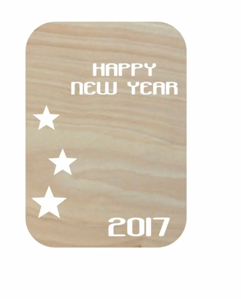 Ξύλινο Κάδρο Happy New Year