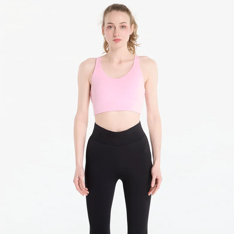 Σουτιέν adidas 3 Stripes Studio All Me Light Support Bra True Ροζ S