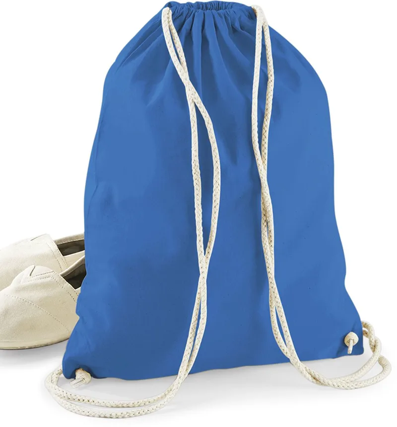 Βαμβακερός Σάκος με Κορδόνι W110 Westford Mill Sapphire Blue