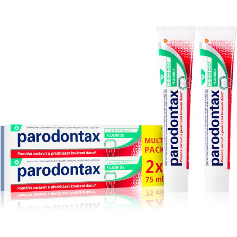 Parodontax Fluoride οδοντόκρεμα για την αντιμετώπιση της αιμορραγίας των ούλων 2x75 ml
