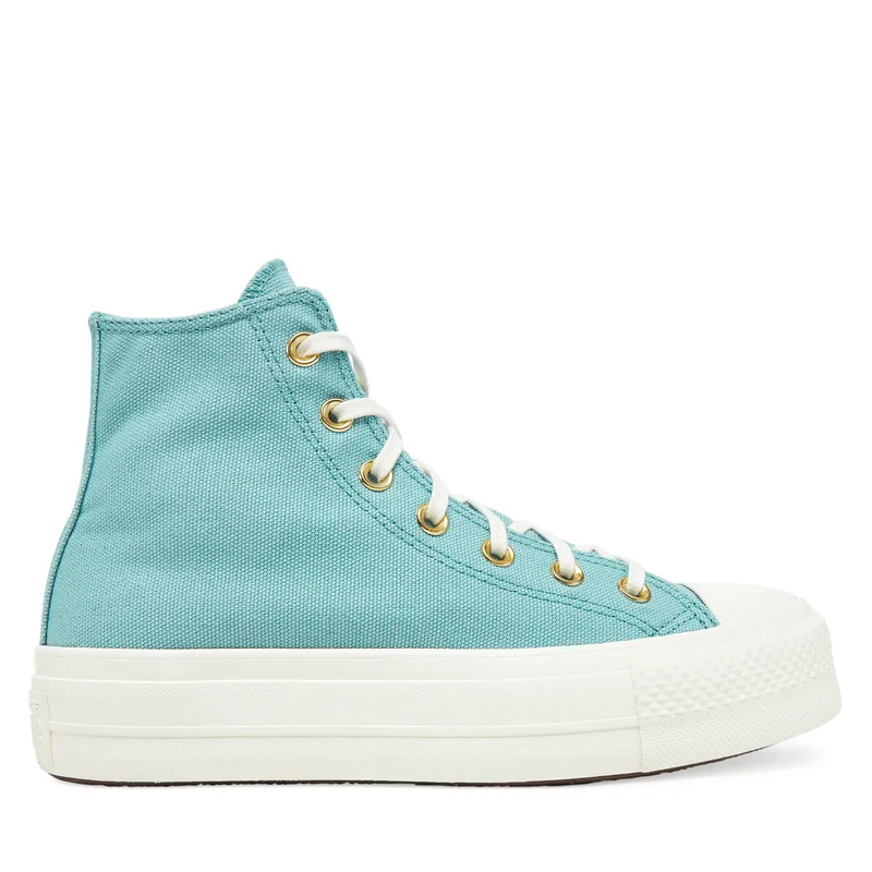 Sneakers Converse Chuck Taylor All Star Lift Platform Χρυσό A11495C Τυρκουάζ